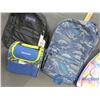 Image 3 : (3) Back Packs, (2) Lunch Bags and Umbrella