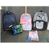 Image 1 : (3) Back Packs, (2) Lunch Bags