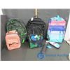 Image 1 : (3) Back Packs, (2) Lunch Bags, Pencil Case and Umbrella