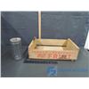 Image 1 : B.C Fruit Wooden Crate and Glass Sealable Jar