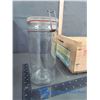 Image 3 : B.C Fruit Wooden Crate and Glass Sealable Jar