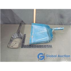 (2) Metal Dust Pan and Fire Place Shovel