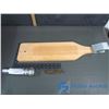 Image 1 : Fileting Wood Cutting Board, Vintage Fish Scale and Flash Light