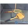 Image 1 : (2) Wooden Tennis Rackets