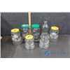 Image 1 : Kraft Peanut Butter Glass Jars and Kraft Cheese Whiz Mario Glass Jars