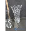 Image 2 : Large Collection of Clear Glass Vases