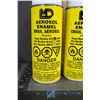 Image 2 : (4) Aerosol Enamel Red and (2) Enamel Yellow Paint Cans