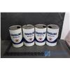 Image 1 : (4) Texaco Halvoline Oil Tins - Empty