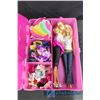 Image 2 : (2) Barbies with Accessories in Travel Kit