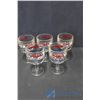 Image 1 : (5) Heavy Goblet Glasses