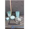 Image 1 : Clock & Blue Decor, Coin Bank