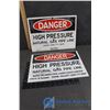 Image 1 : Danger High Pressure Signs