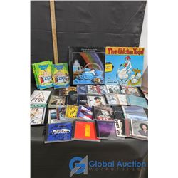 (2) Records, Various DVDs and CDs (Most Signed)