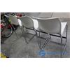 Image 2 : (3) White Bar Height Chairs - BID PRICE PER CHAIR, TIMES 3