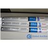 Image 3 : 48" Drywall T Square, (3) 5' Unused Wire Channels, 90" Adjustable Width Curtain Rod