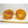 Image 1 : 2 Large Marigold Glass Bowls