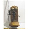 Image 1 : Montgomery Ward Oak Long Box Wall Phone