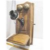 Image 2 : Montgomery Ward Oak Long Box Wall Phone