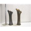 Image 2 : 2 Large Blue Carnival Funeral Vases