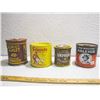 Image 1 : 4 Different Round Tobacco Tins