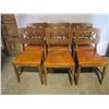 Image 2 : Wooden Duncan Fyfe Style Double Drop Leaf Dining Room Table Complete w/ 6 Chairs