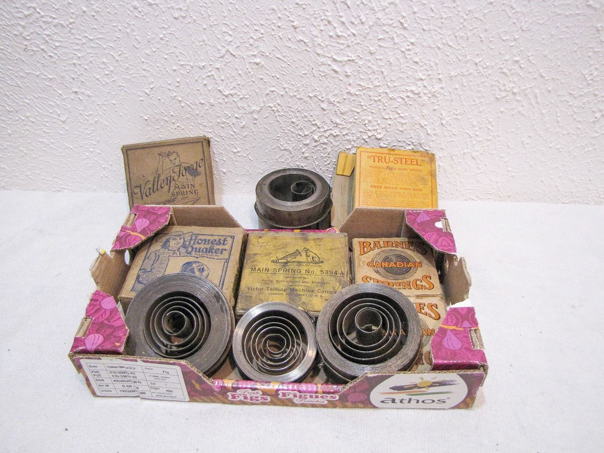 Phonograph Spring Lot of 10 NOS Different Phonograph Springs