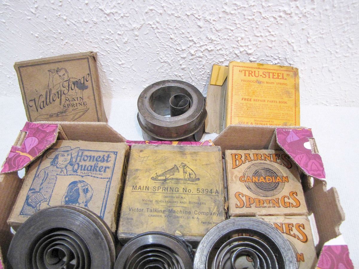 Phonograph Spring Lot of 10 NOS Different Phonograph Springs