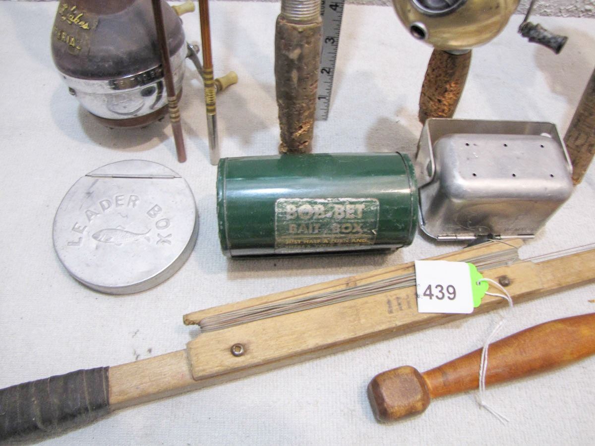 Large lot of Antique Fishing Gear