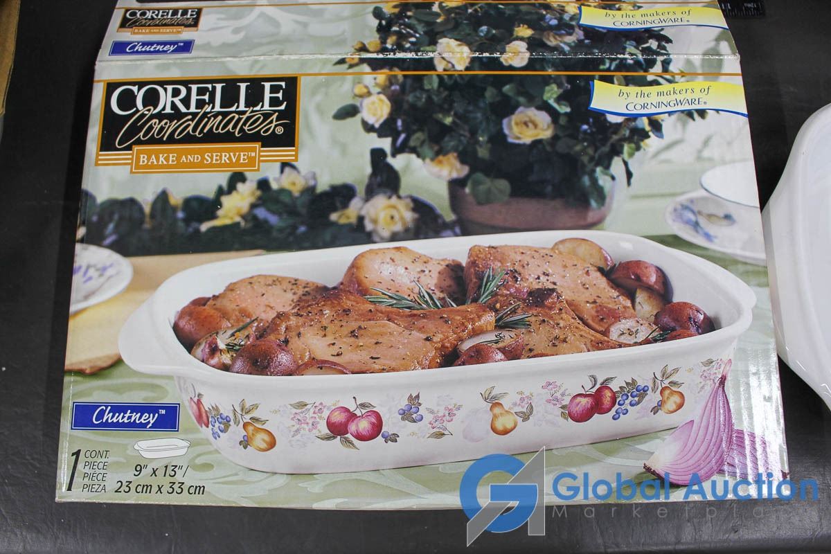 Corelle Box In Box Corelle 4pc Cassrole Dish Set, 3pc Bowl Set and Baking Dish