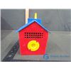 Image 6 : Plastic Cuckoo Clock Bank (dated 1950) and (2) Glass Insulators