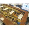 Image 2 : 3-D Wood Carved Ornate Glass Top Wood Coffee Table