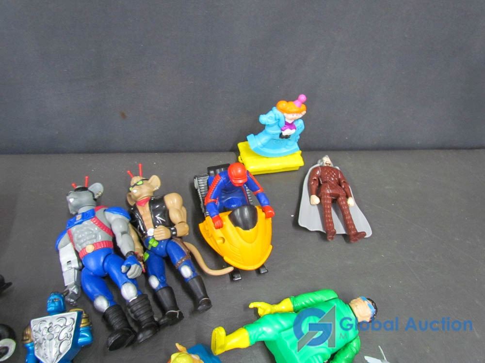 Assorted Toys - Ghostbusters, Power Ranger, Biker Mice, Simpsons, etc