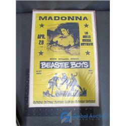 Madonna - Beastie Boys Concert Poster