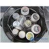 Image 2 : Large Enamel Canning Pot and Ten Glass Jars With Lids