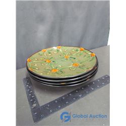 (4) Ceramic Plates By London Home