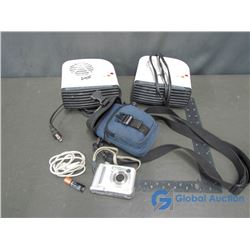 (2) Mini Heaters, Casio Camera With Case