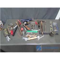 Hammer, Level, Wrenches, & Assorted Tools