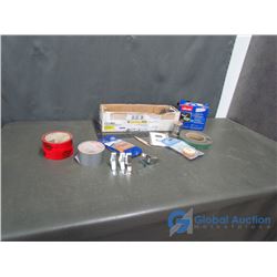 Assorted Kinds of Tape and Hardware