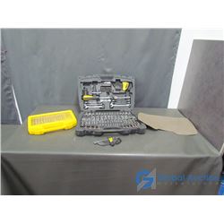 Stanley Tool Set and Drill Bit Set in Cases