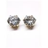 Image 2 : 10K YELLOW GOLD CUBIC ZIRCONIA (6.5MM)  EARRINGS [FW90]