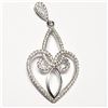 Image 3 : SILVER CUBIC ZIRCONIA (7.45GM)  SET OF PENDANT AND EARRING [FW90]