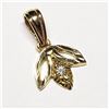 Image 2 : 18K YELLOW GOLD ROSE GOLD/YELLOW GOLD COMBINATION DIAMOND(0.015CT) (0.78GM)  PENDANT [FW90]