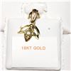 Image 3 : 18K YELLOW GOLD ROSE GOLD/YELLOW GOLD COMBINATION DIAMOND(0.015CT) (0.78GM)  PENDANT [FW90]