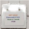 Image 4 : 18K YELLOW GOLD ROSE GOLD/YELLOW GOLD COMBINATION DIAMOND(0.015CT) (0.78GM)  PENDANT [FW90]