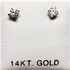 Image 4 : 14K YELLOW GOLD DIAMOND(0.16CT) 0.44GM (I, GH)  EARRINGS [FW90]