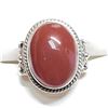 Image 2 : SILVER CARNELLION (6.8GM~)  RING (~SIZE 5) [FW90]