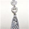 Image 3 : SILVER CUBIC ZIRCONIA (9.39GM, 7.5")  BRACELET [FW90]