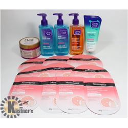 LOT OF ASSORTED SKIN CARE PRODUCT.