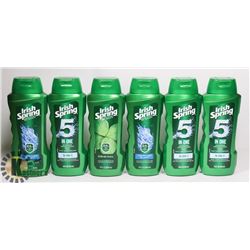 LOT OF IRISH SPRING SHAMPOO & BODY WASH.