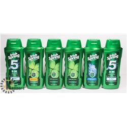 LOT OF IRISH SPRING SHAMPOO & BODY WASH.